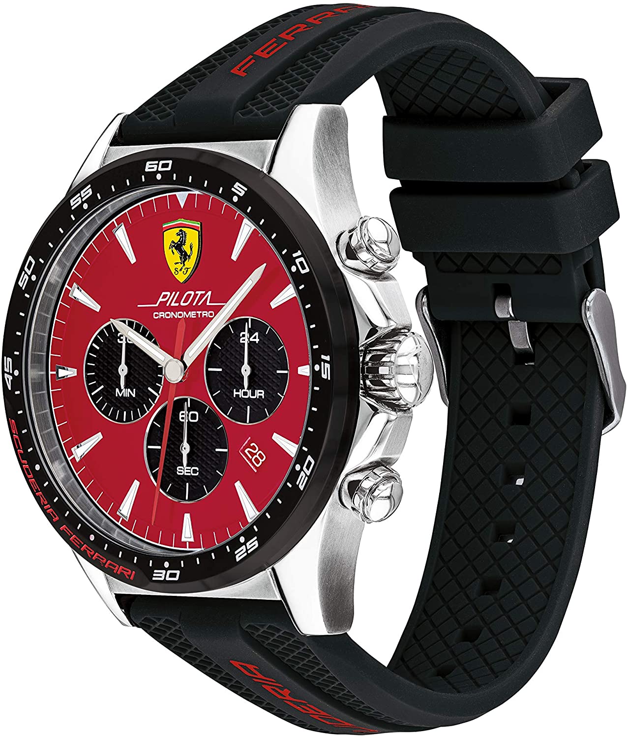 Scuderia Ferrari Hommes Chronographe Quartz Montres Bracelet Avec