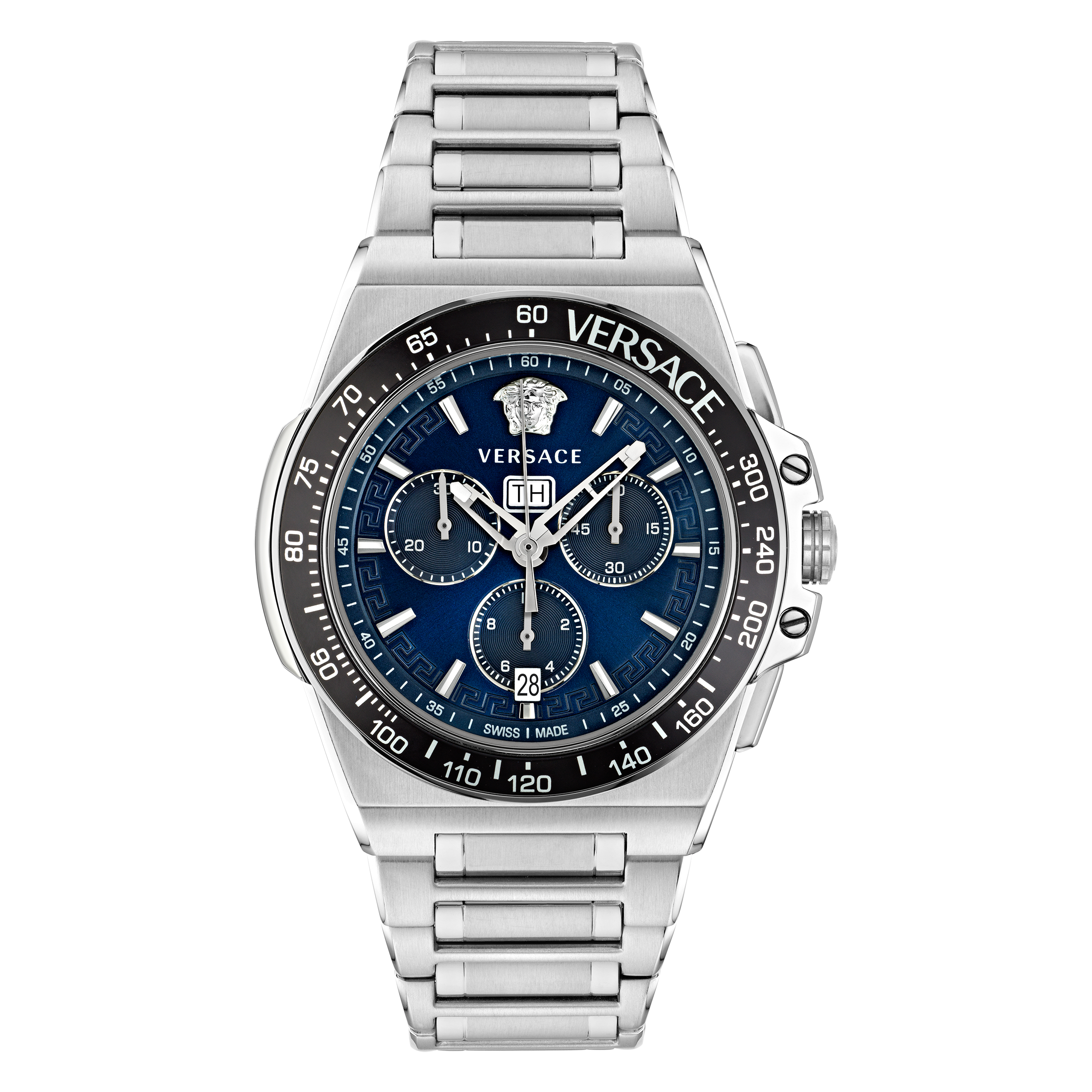 Silver VE7H00423 Chrono Watch 7630615137094 | eBay Greca Versace Chronograph Mens Extreme