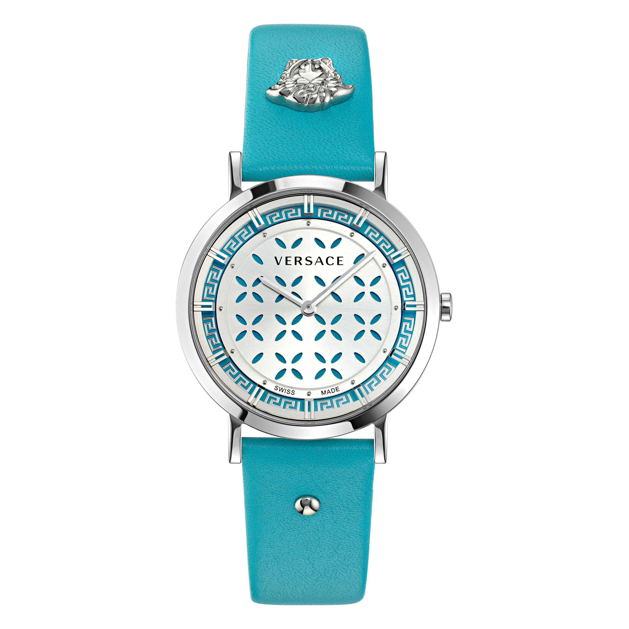 Pre-owned Versace Blue Womens Analogue Watch  Generation Ve3m00823