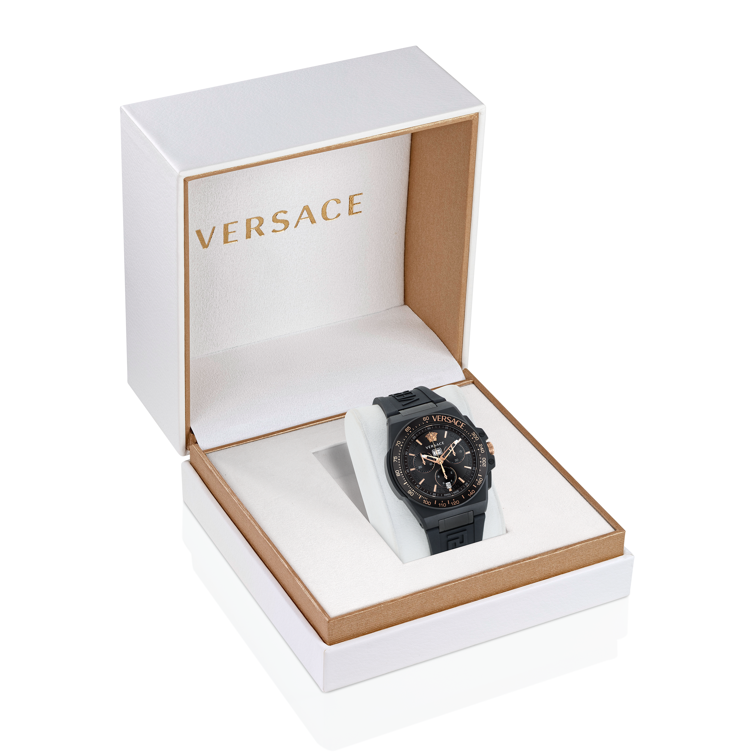 Versace Black Mens Chronograph Watch | eBay Greca VE7H00323 7630615137070 Extreme Chrono