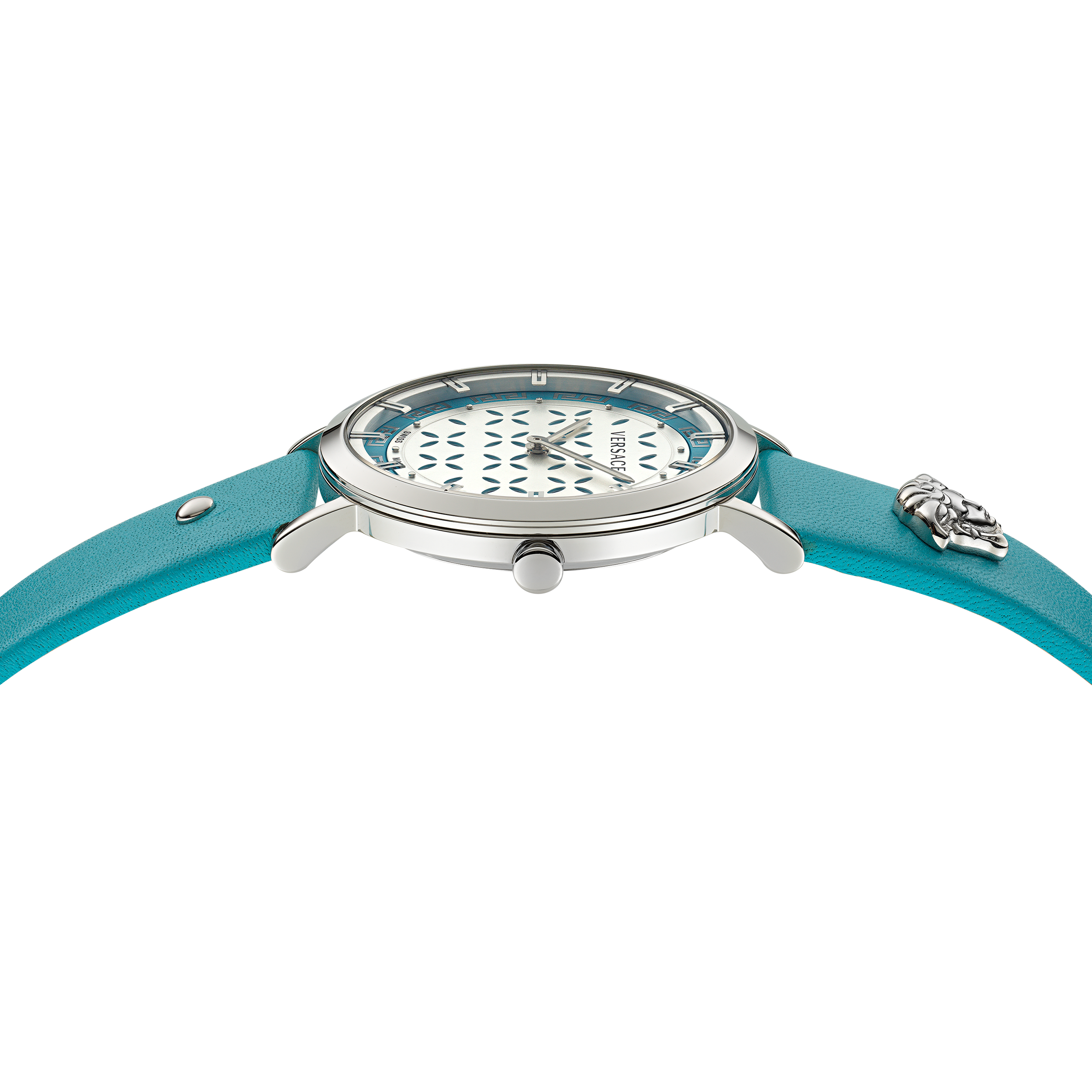 Pre-owned Versace Blue Womens Analogue Watch Generation Ve3m00823