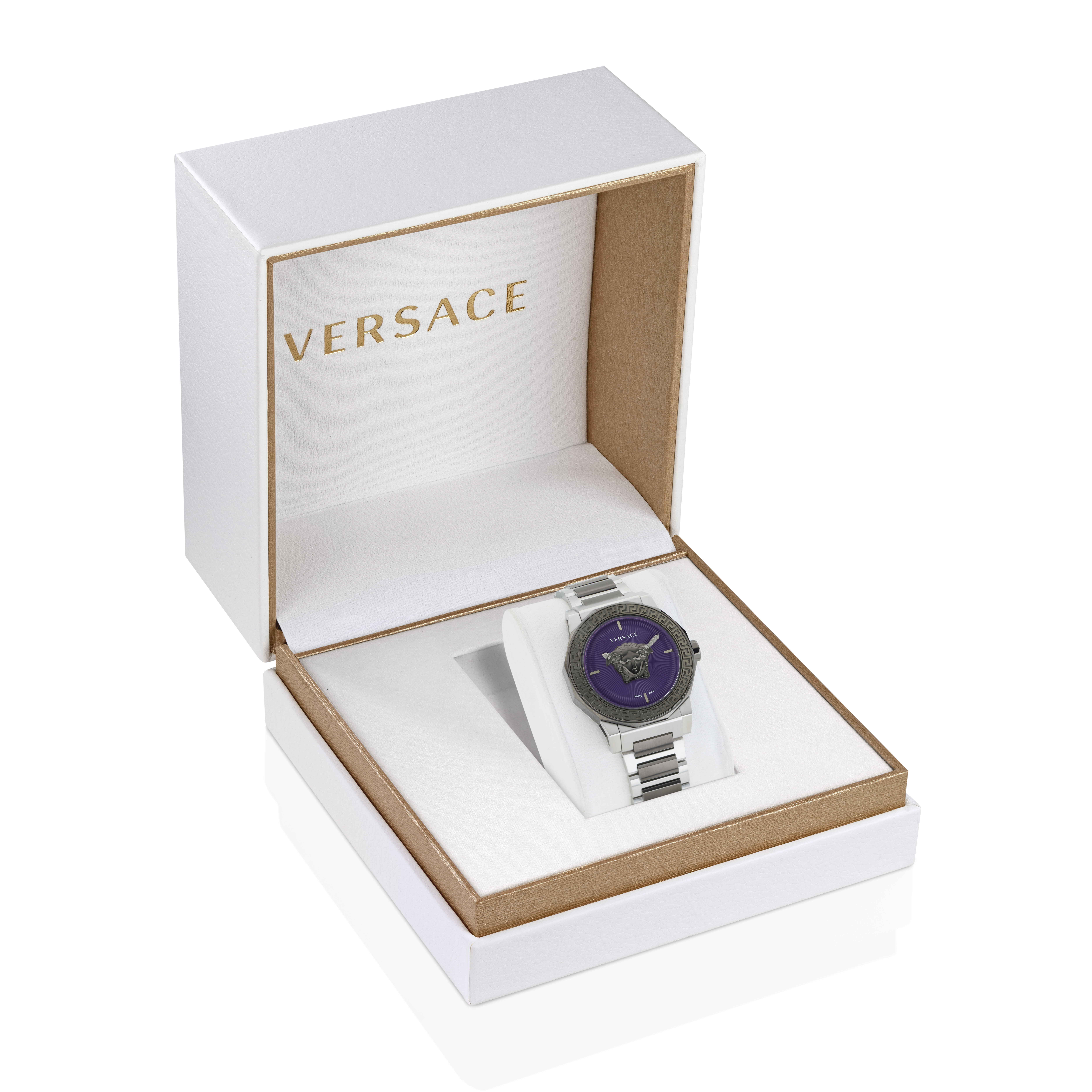 Pre-owned Versace Multicolour Womens Analogue Watch Medusa Deco Ve7b00523