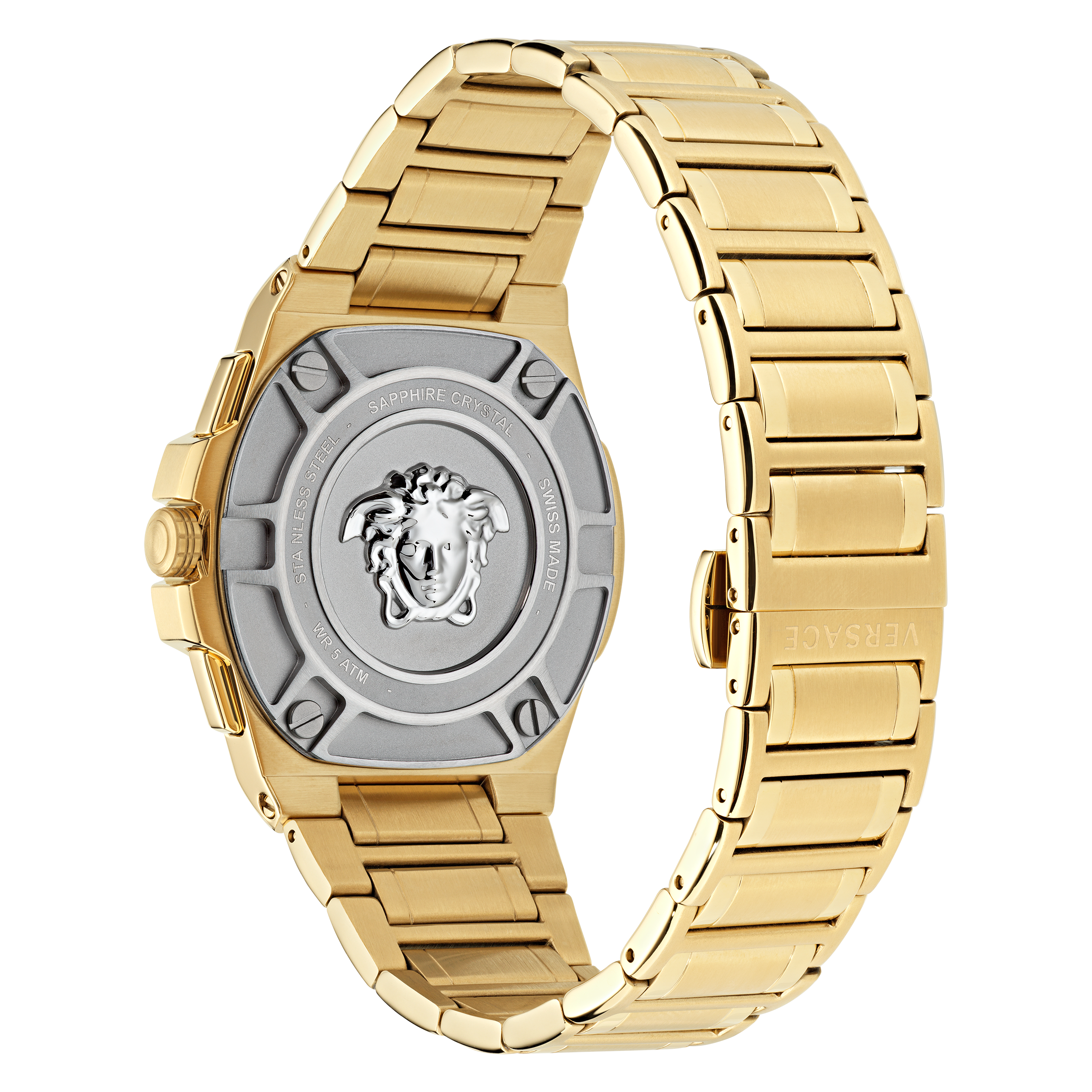 Versace Gold Mens Chronograph Watch Greca Extreme Chrono VE7H00623
