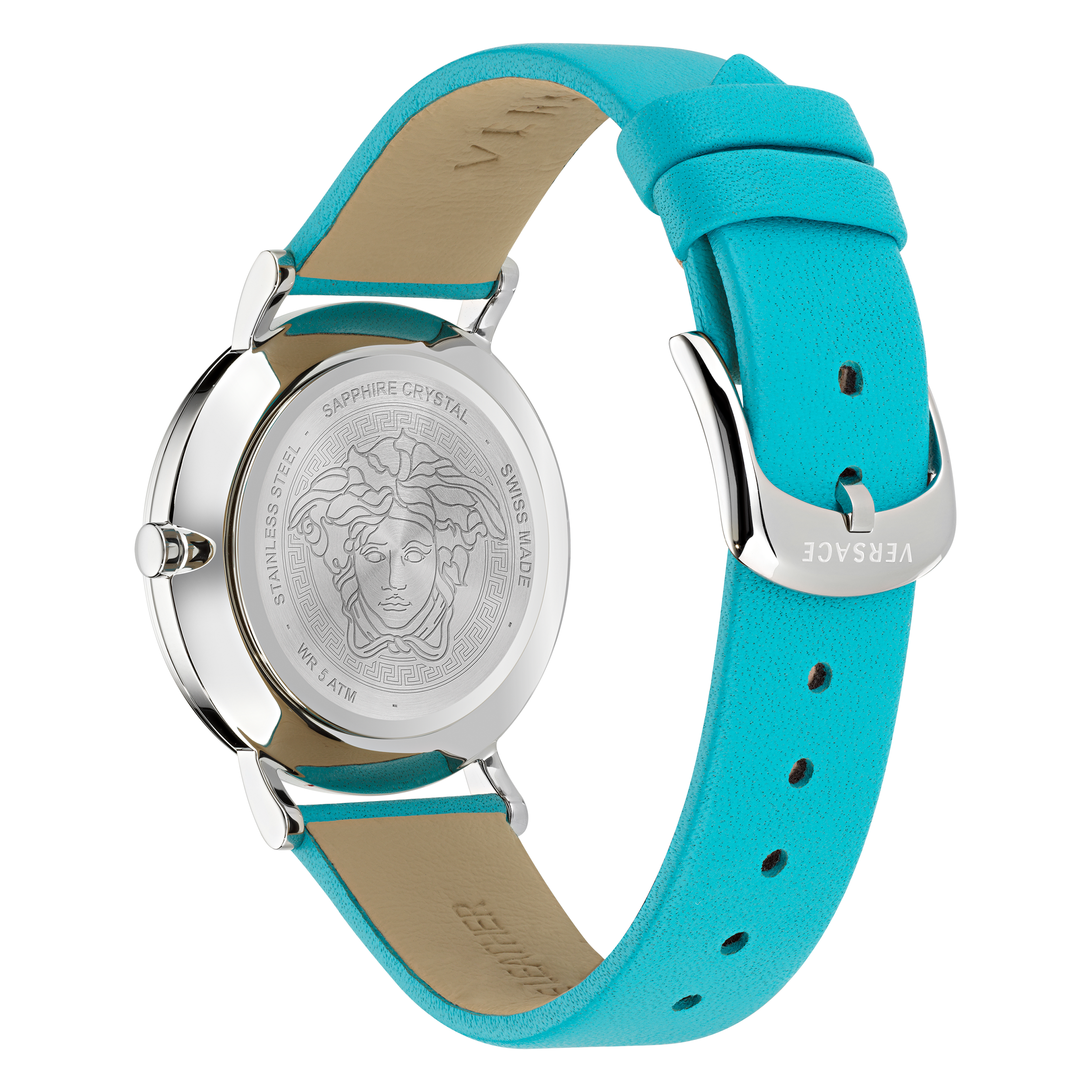 Pre-owned Versace Blue Womens Analogue Watch Generation Ve3m00823