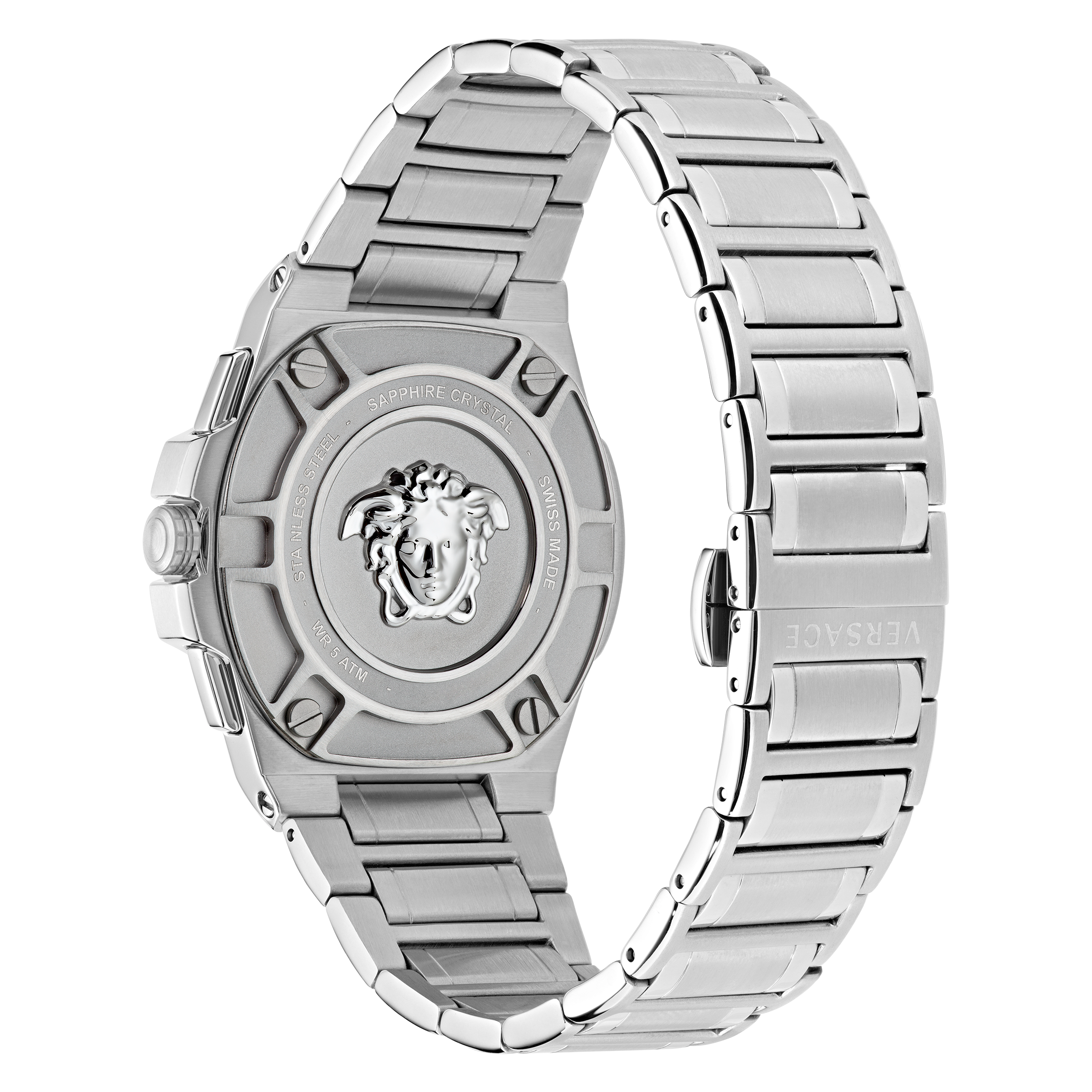 Versace Silver VE7H00423 | Mens Chrono eBay Watch Greca Chronograph Extreme 7630615137094