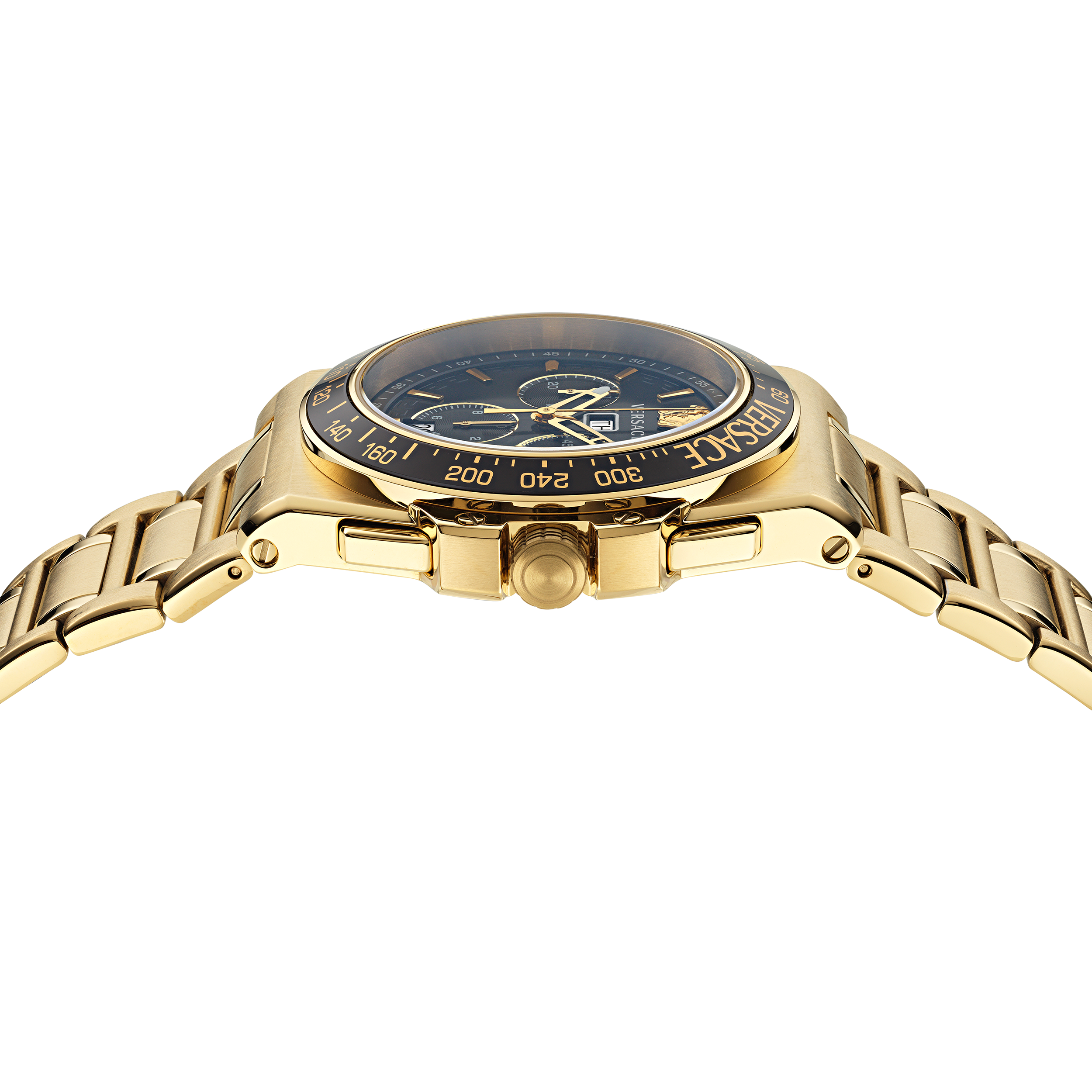 Versace Gold Mens 7630615137131 Greca Chrono VE7H00623 Watch | Chronograph Extreme eBay