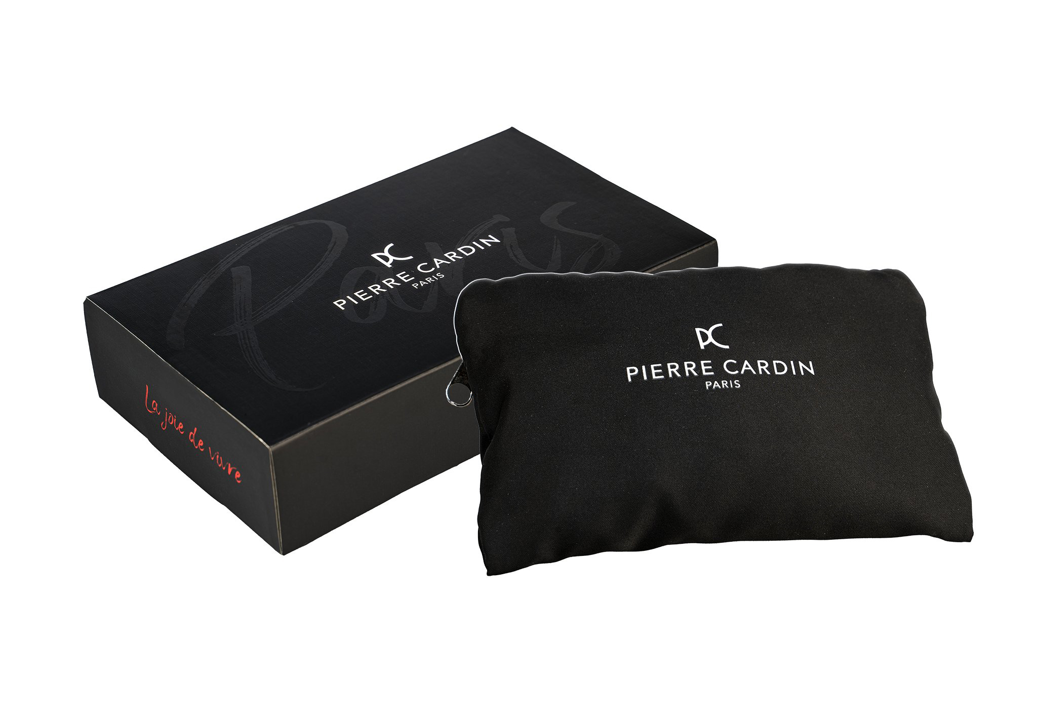 Montre Pierre Cardin VPc3501WKK - Cadran Noir, Bracelet Noir, Boîtier Acier Inoxydable Argenté, Occasion Avec Pile Neuve