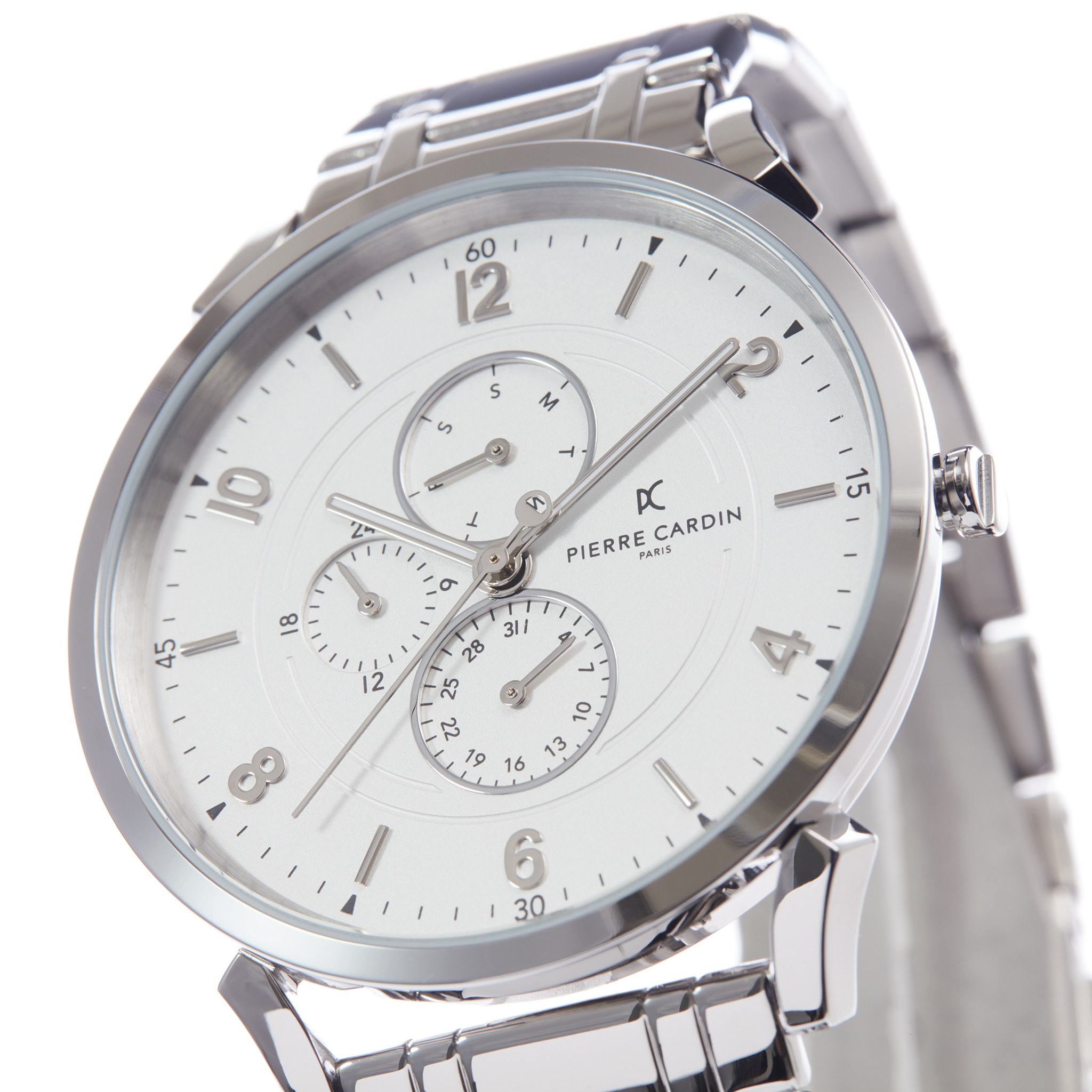 Montre Pierre Cardin - Sangle Noire, Boîtier Acier Inoxydable, Quartz - Occasion (pile Neuve)