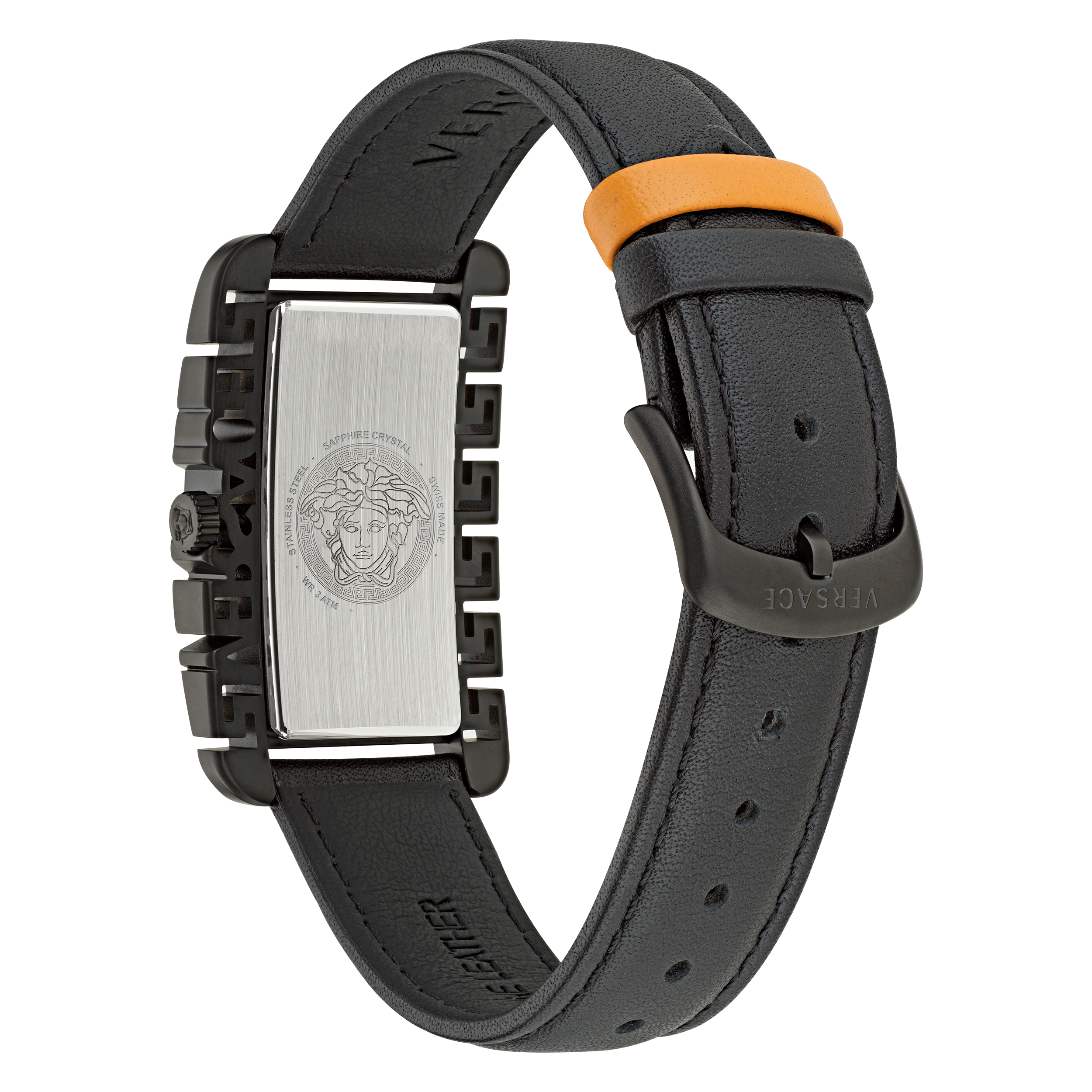 Versace Black Unisexs Analogue Watch Versace Flair Gent