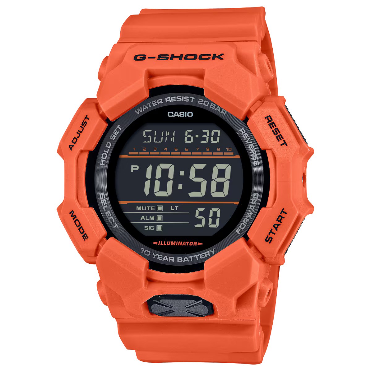 Casio Orange Mens Digital Watch G-shock GD-010-4ER_UK