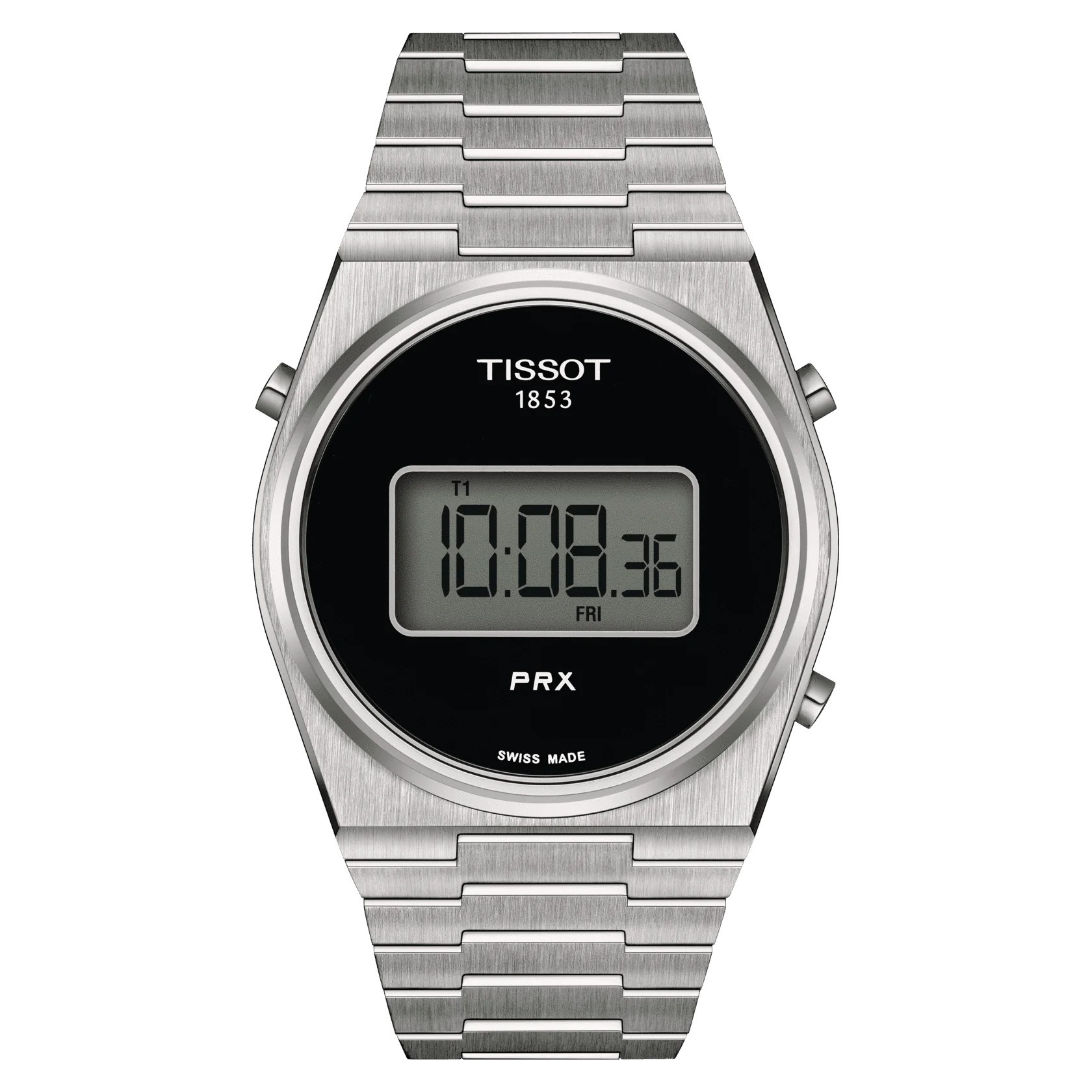 Tissot Silver Mens Digital Watch Prx T1374631105000_UK