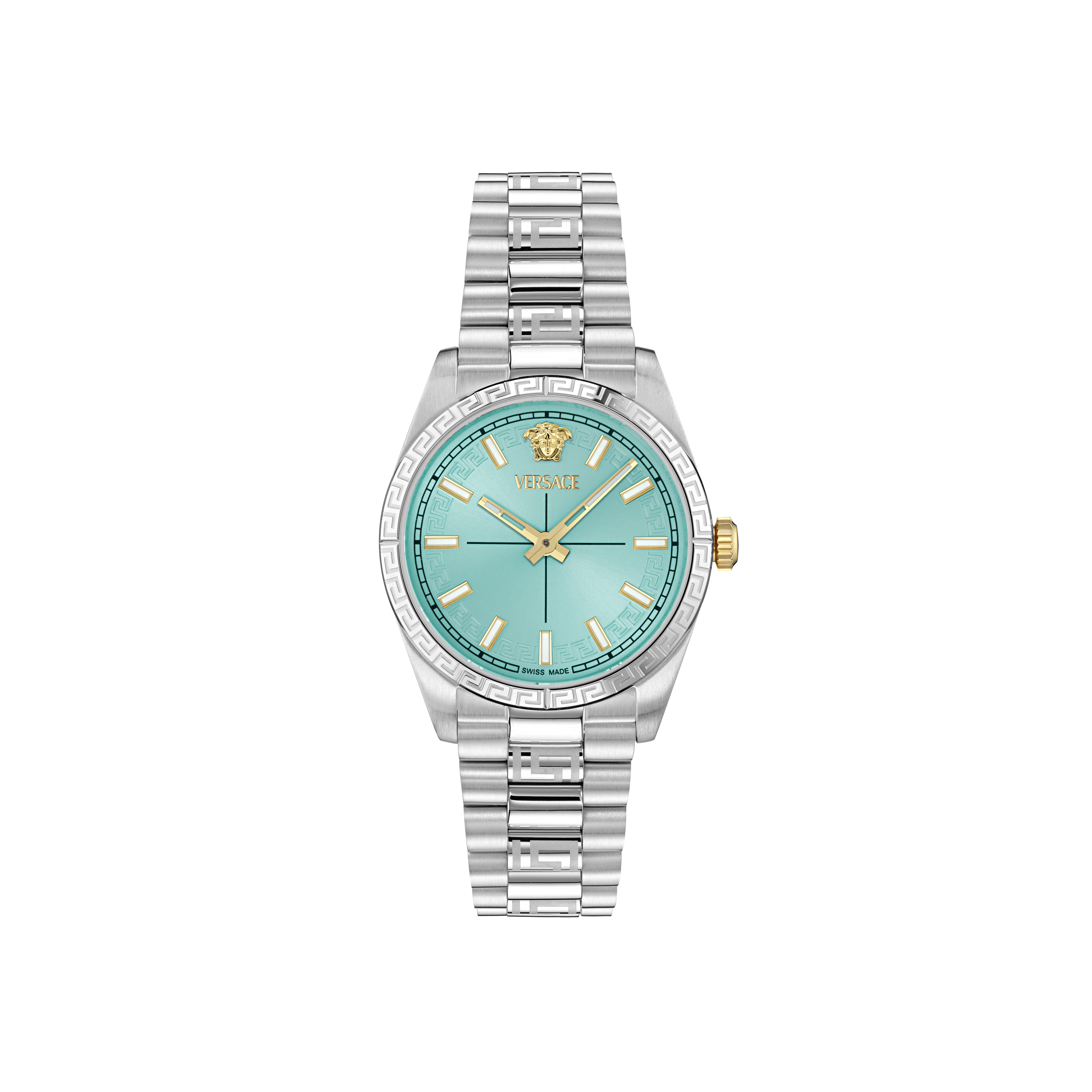 Versace Silver Womens Analogue Watch Millenium VE0E00225