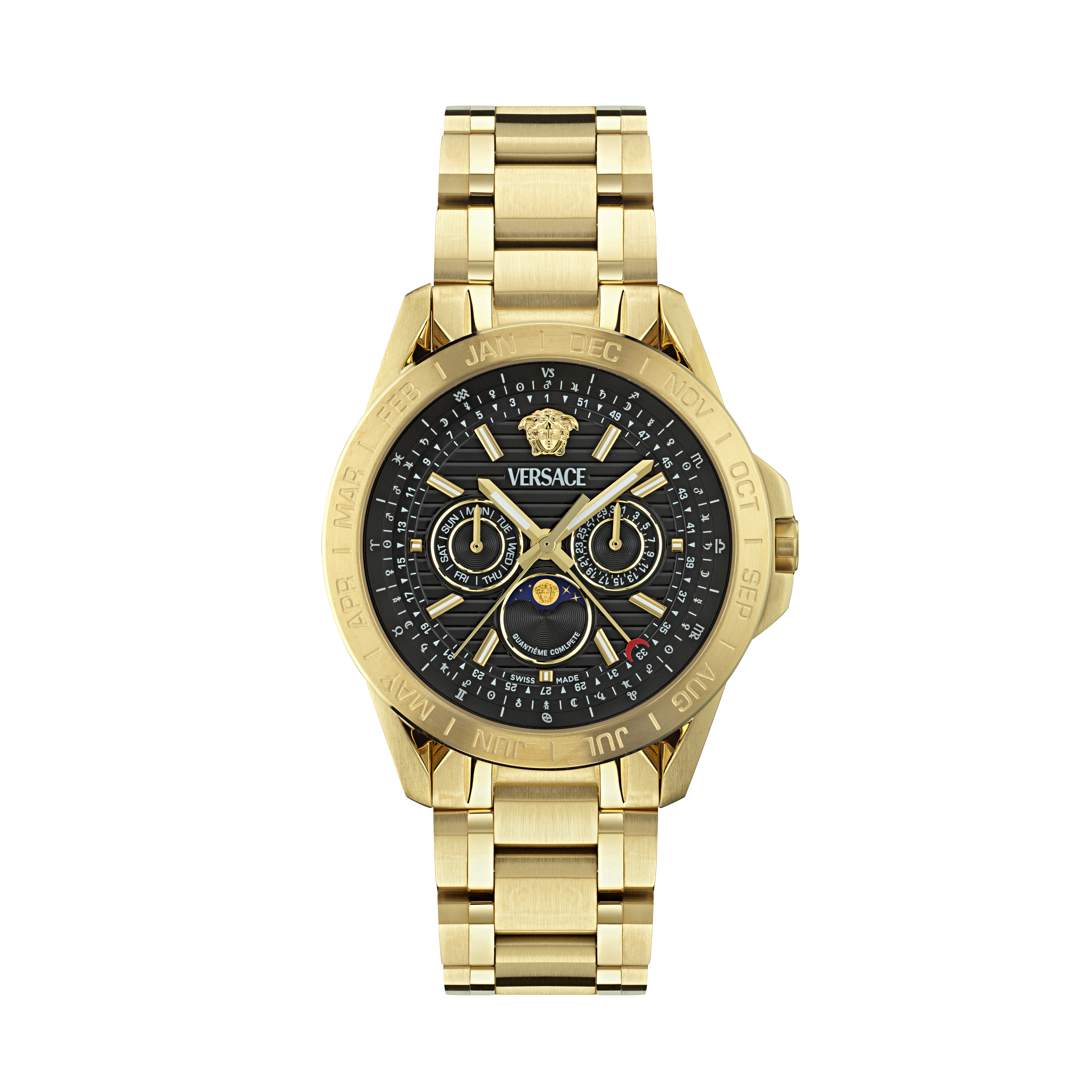 Versace Bracelet Watch - Male - Watches - Yellow - One Size - Accessories - Image 3