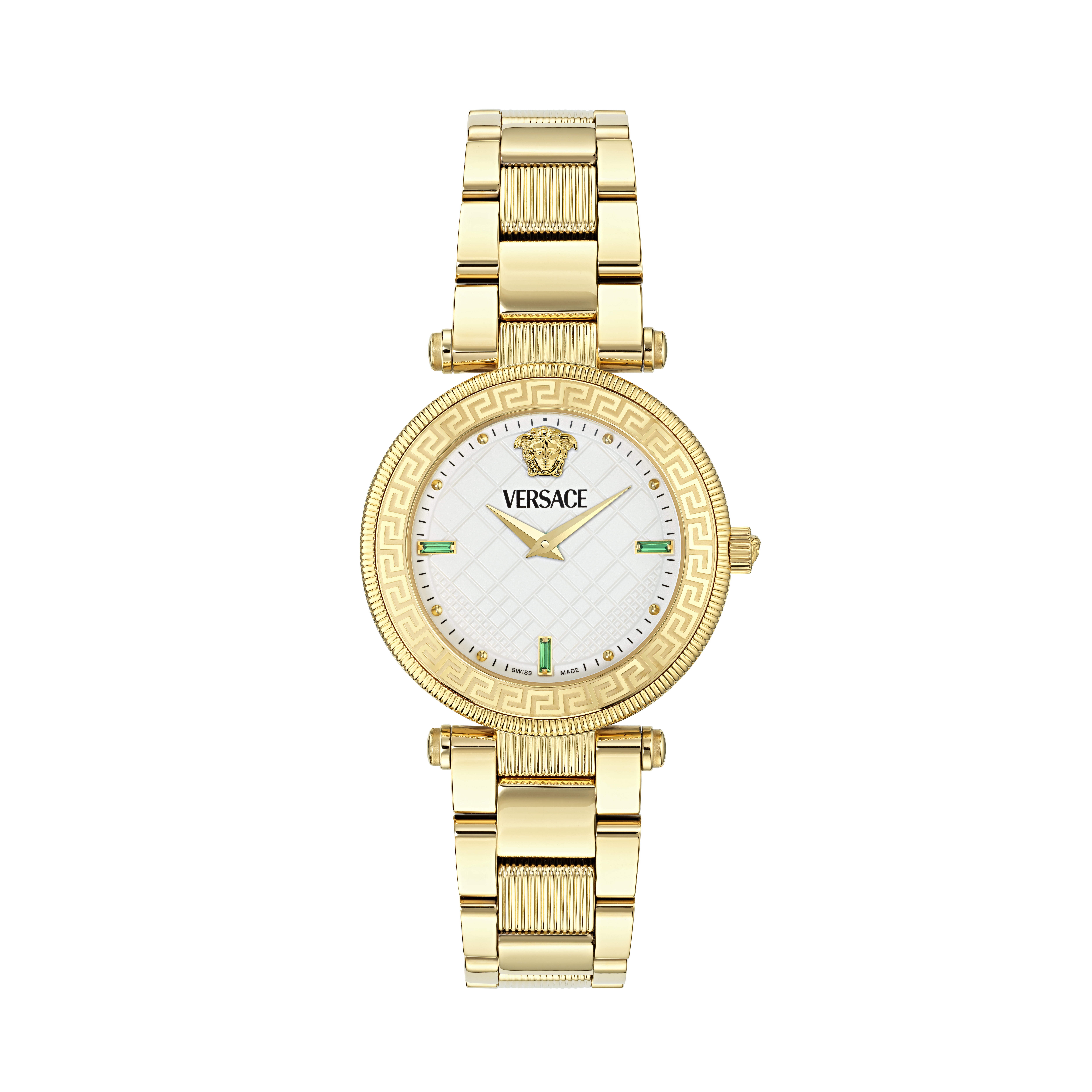 Versace Gold Womens Analogue Watch Reve VE8B00824